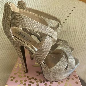 Gold Shimmer Shi by Journeys heels.